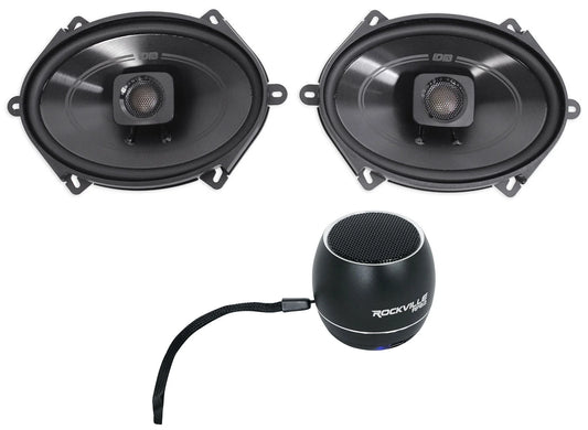 (2) Polk Audio DB572 5x7" 225 Watt Car Audio Speakers+Portable Bluetooth Speaker